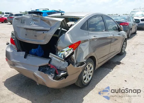 2013 Hyundai Accent Gls from USA, damaged, VIN KMHCT4AE8DU523721